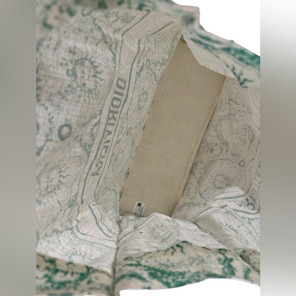 Christian Dior Dioriviera Linen Cotton Blend Tote Turquoise 2024 - Picture 8 of 10